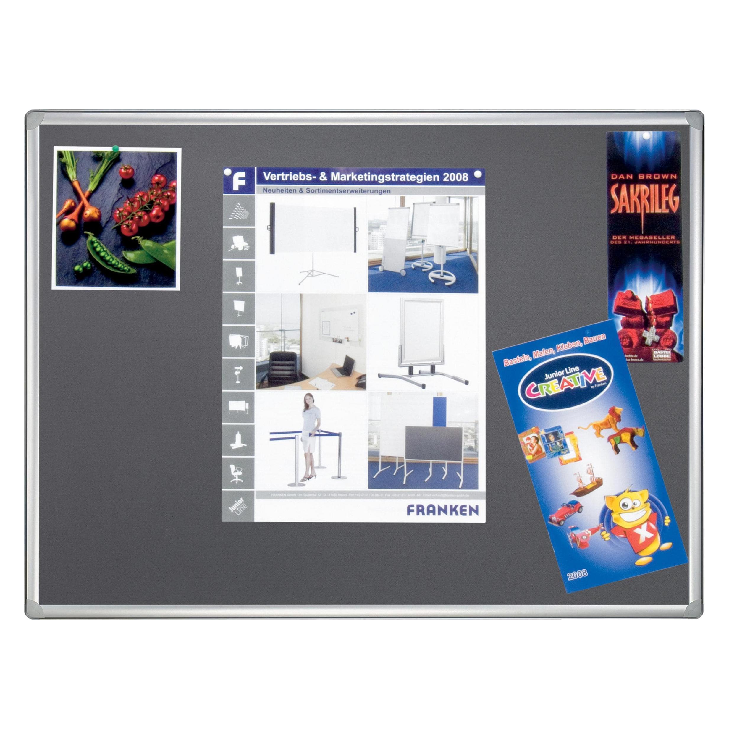 Franken Filz-Notiztafel PRO (Pinnwand, 180 x 90 cm) (PT830712)