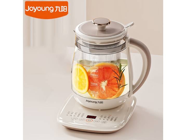 Joyoung Bouilloire Électrique 1.5L Bouilloire Saine Multifonction Fleur Thé Desserts citrouille Médicinaux Boling Eau Pour K15D-WY345 À Domicile