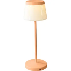 DesignLive LED-Akkutischleuchte Eva Kunststoff Orange Peach