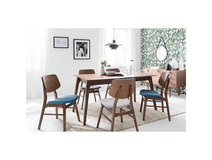 Table HOBO 150 x 75 x 90cm Marron/Placage noyer véritable
