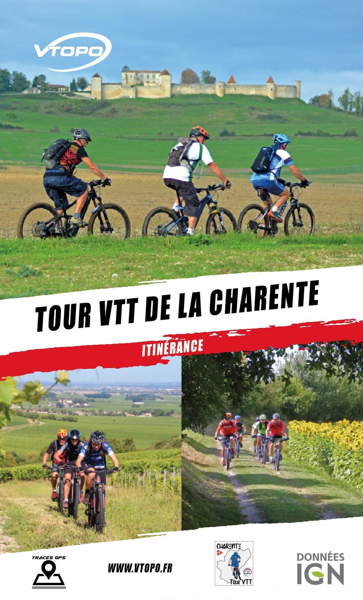 Topoguide cyclo - Tour VTT de la Charente - Itinérance   VTOPO