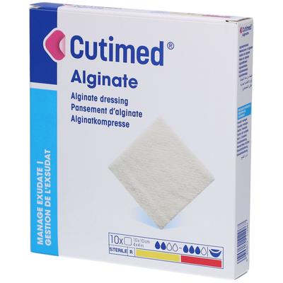 Cutimed Alginate Alginatkompressen 10x10 cm 10 St Kompressen