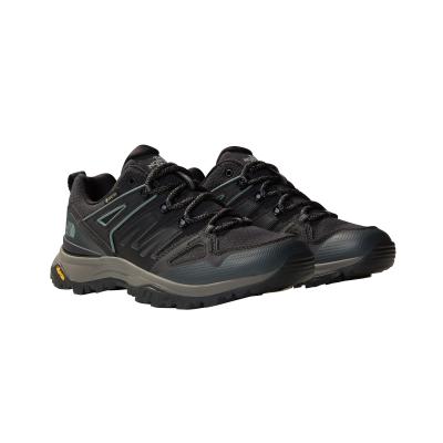 Wanderschuh THE NORTH FACE "W HEDGEHOG GORE-TEX", Damen, Gr. 39, schwarz (tnf schwarz, asphalt grau), Textil, Schuhe Wanderschuh, wasserdicht durch GORETEX Membran