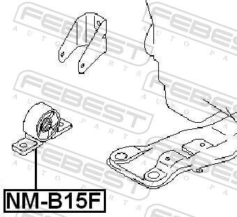 Febest Lagerung, Motor Nm-B15f Vorne Für Samsung Nissan