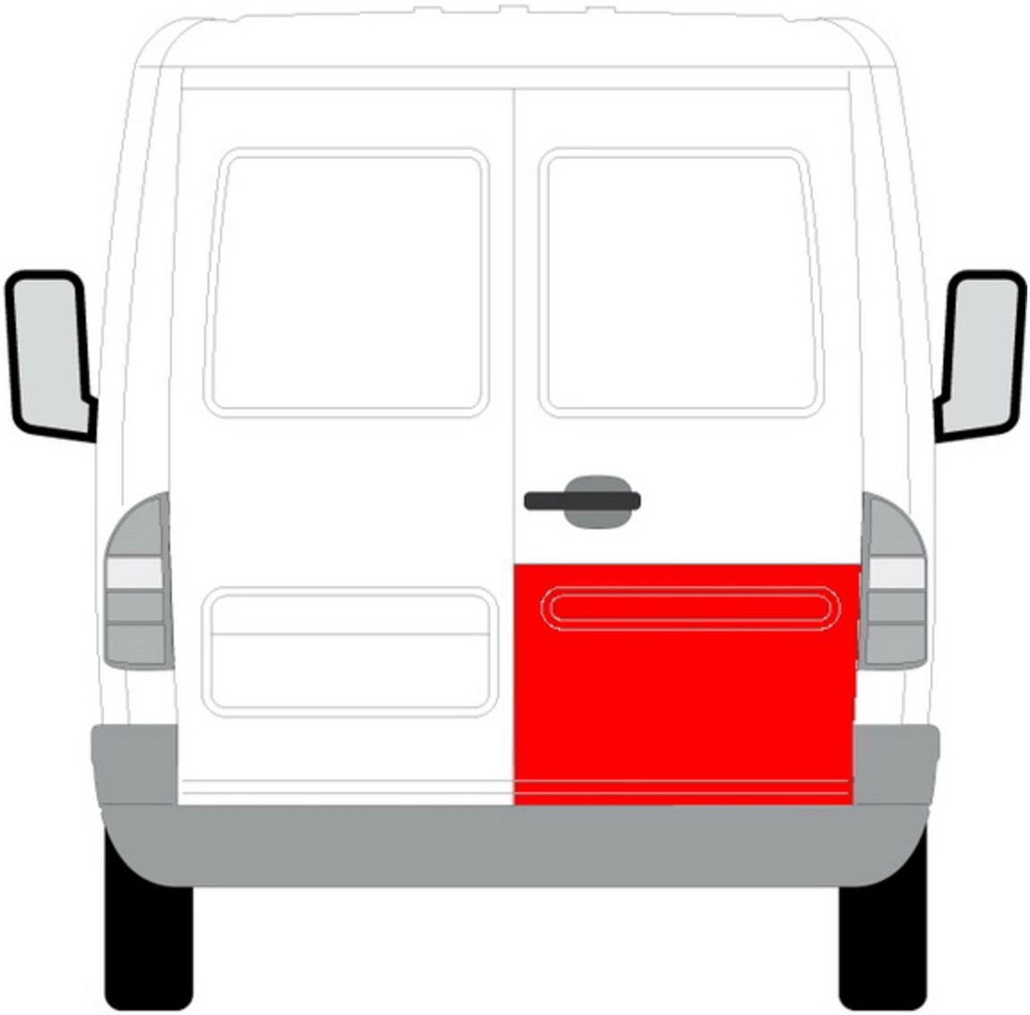 Hecktür, Reparaturblech BLIC 6016-00-3546152P