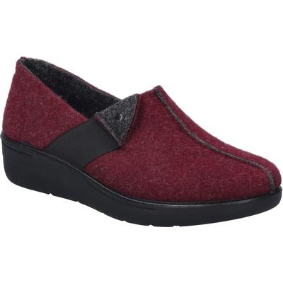 Hausschuh JOSEF SEIBEL "Tara 10, bordeaux", Damen, Gr. 38, rot (bordeaux), Obermaterial: 100% Textilmaterial TEXMAT., Schuhe Hausschuh