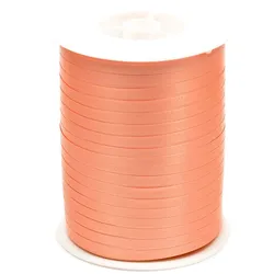 Star 500m Geschenkband Ringelband 5mm - wasserfestes Kunststoff Dekoband Schleifenband Polyband Luftballonband zum Anbinden von Luftballons Basteln Apricot