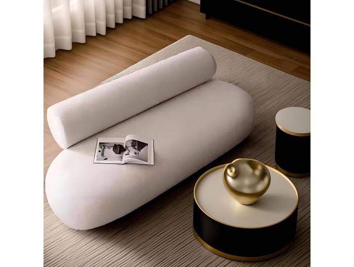 Fauteuil d'appoint design minimaliste nordique, fauteuil de salon, fauteuil de réunion d'hôtel, canapé en tissu couleur crème, mobilier de salon, mobilier de maison