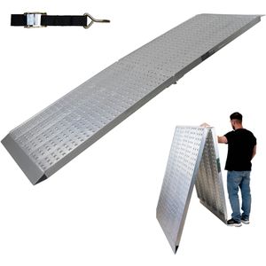 Trutzholm Auffahrrampe 37541, 1 Stück, klappbar, 300cm Länge, Aluminium, 400kg Tragkraft