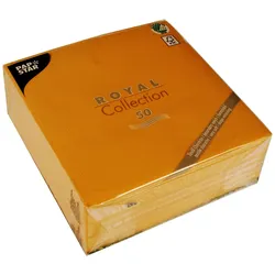 PAPSTAR Servietten 40,0 x 40,0 cm 3-lagig orange