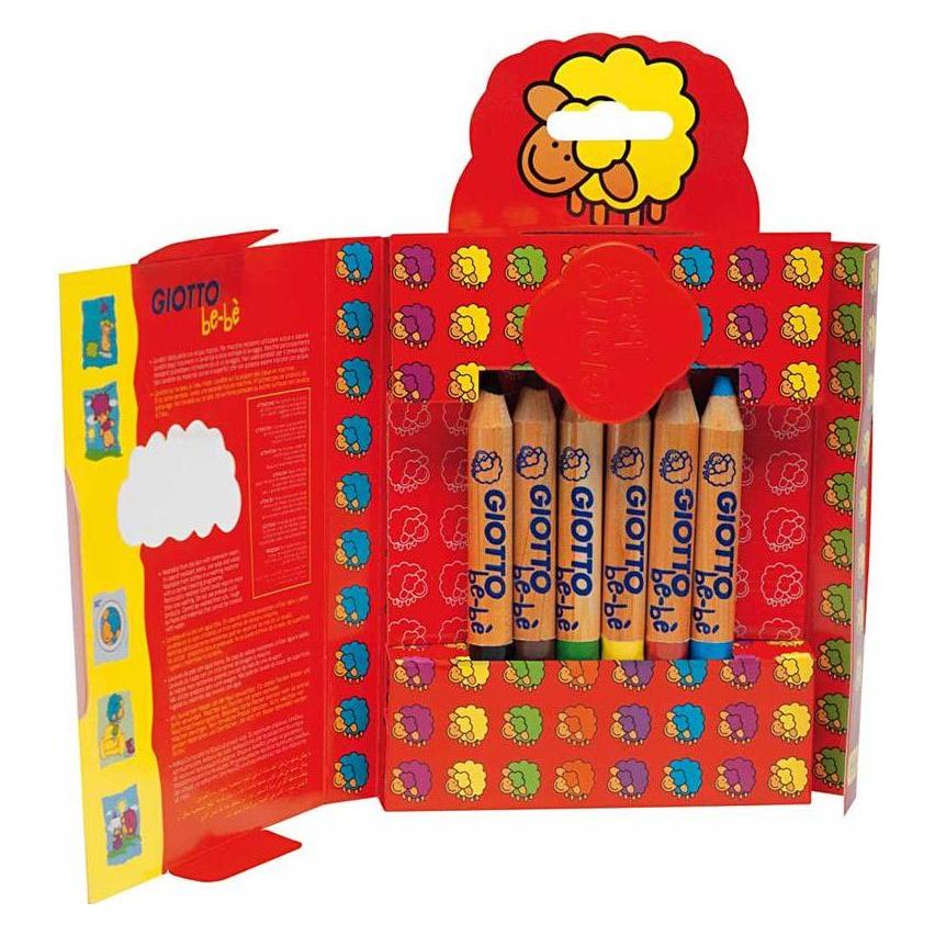 Giotto Farbstifte be-bé Jumbo Mehrfarbig (6x) (F477600)