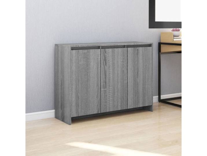 (Gris) Buffet bahut - Buffet Enfilade Sonoma gris 102x33x75 cm bois ingénierie 724674