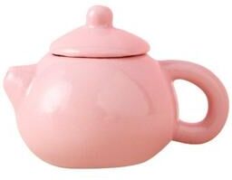 The Handy Homestead Mini Porcelain Teapot Traditional Chinese Style Ceramic Tea Ornament & Home Decor pink