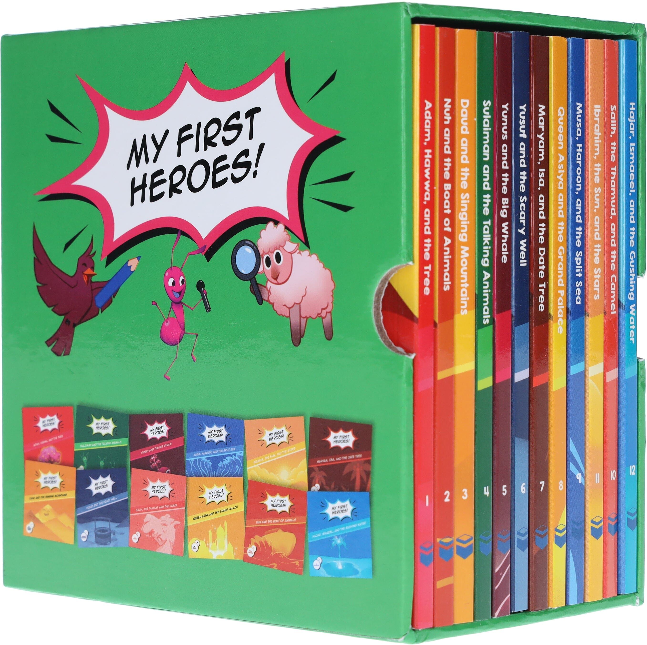 My First Heroes: By Reem & Marium Rahman: 12 Books Collection Box Set - Ages 3-6 - Board Book Kube Publishing