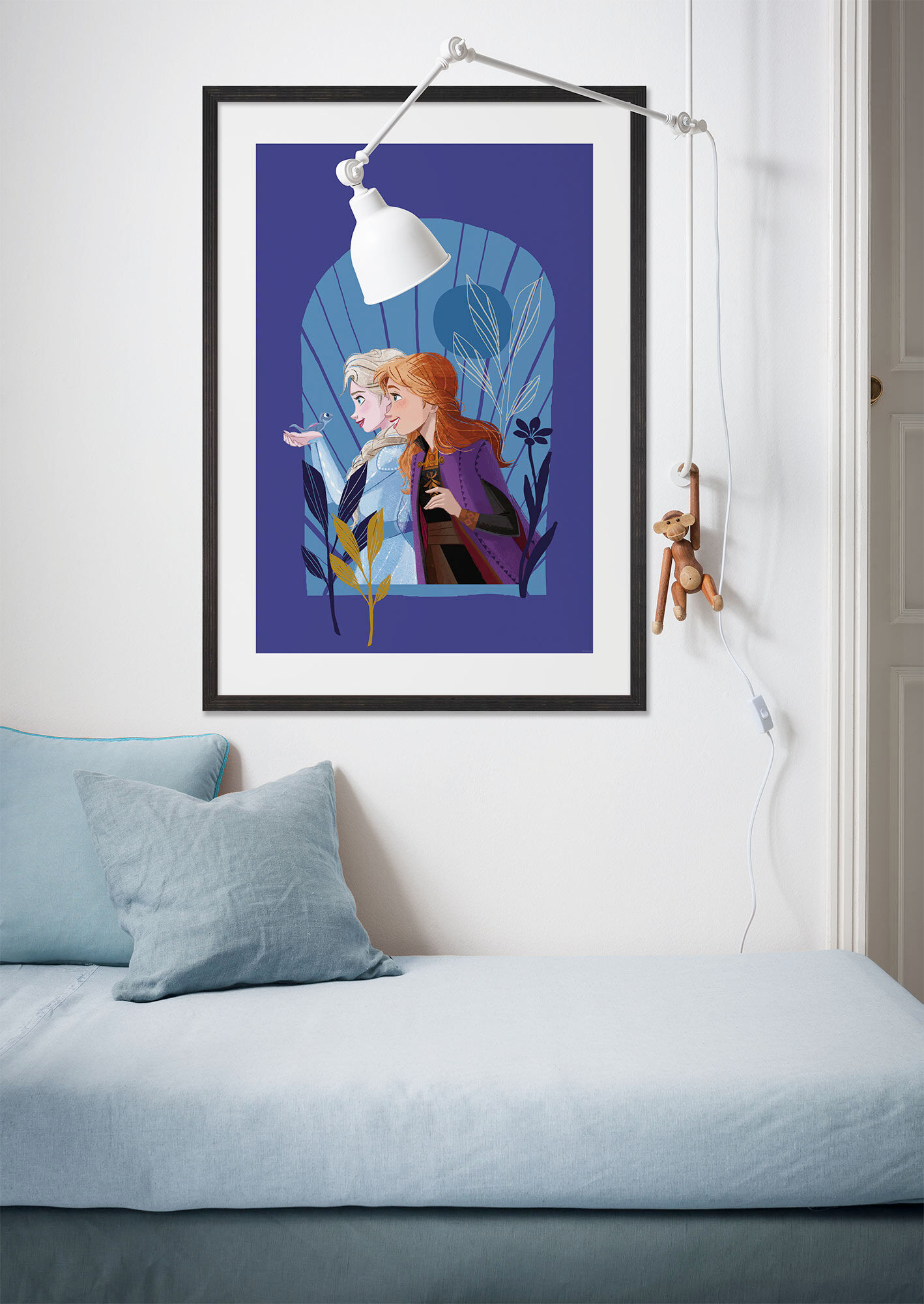 Wandbild KOMAR "Frozen Mockingbird", lila (farbe bild(er): lila), Disney, 1 Stk., Vlies, Bilder, Wandbild, 40 x 50 cm (Breite x Höhe) - Kinderzimmer, Dekoration farbe bild(er): lila Disney, 1 Stk.