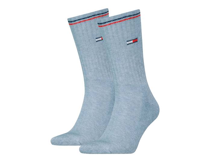 Tommy Hilfiger TH UNI TJ SOCK 2P ICONIC 2 Paar, Verstärkte Ferse und Spitze für zusätzliche Strapazierfähigkeit
