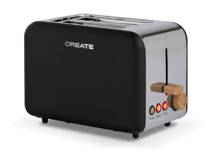 Toaster Create Retro , schwarz, Toaster, Toaster