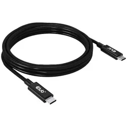 Club 3D Kabel USB 3.2 C (St) => C (St) 2,0m ** Aktiv bidirektional 8K60Hz (2 m, USB 4, 240 W), USB Kabel