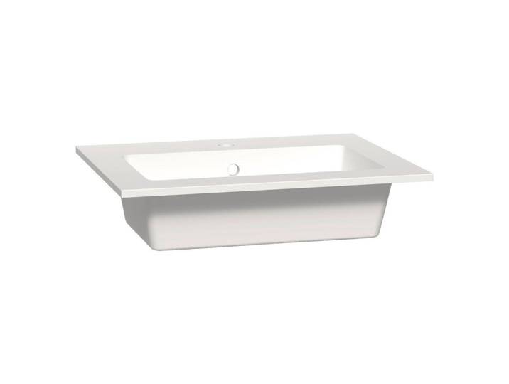 WASCHBECKEN Weiss Hochglanz, B: 61 cm