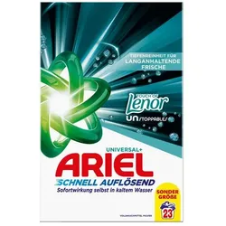 ARIEL Pulverwaschmittel »UNIVERSAL+ Lenor« 23 WL grau