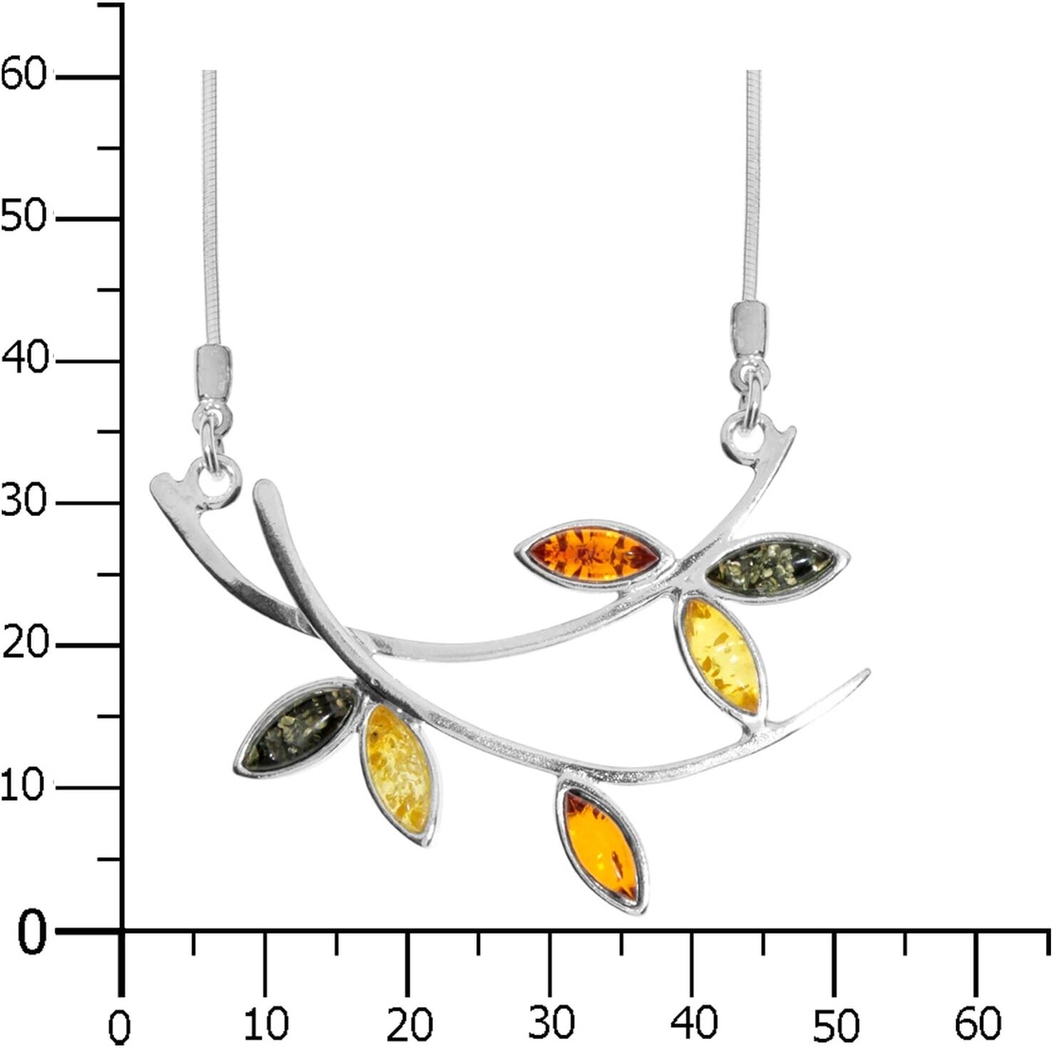 Collier OSTSEE-SCHMUCK "Ostsee-Schmuck Collier Stefanie Collier Stefanie", silber (weiß, neutral), Halsketten, Damen, 44cm, Silber 925 (Sterlingsilber), L: 44, Collier