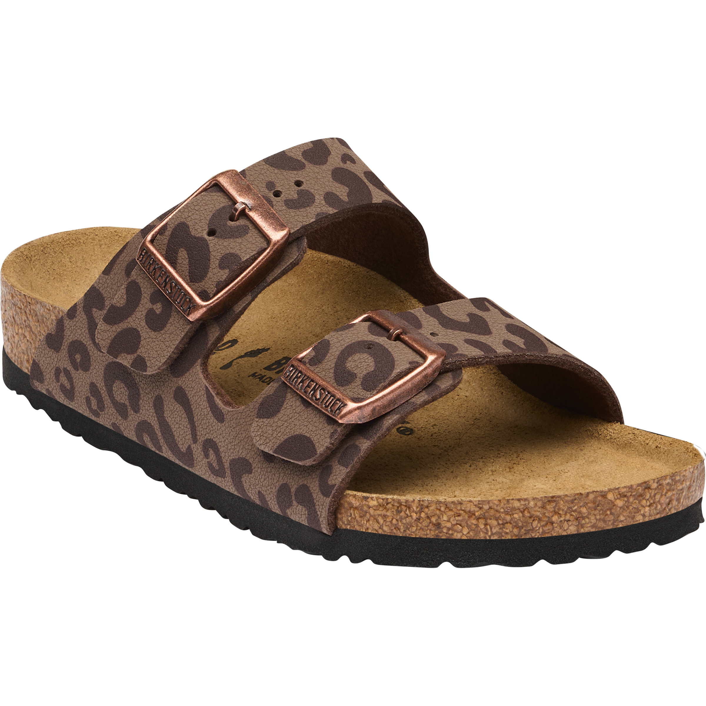 Birkenstock Arizona Birko-Flor Nubuk Narrow Sandale Kinder Sandalen braun Größe 31 Lifestyle