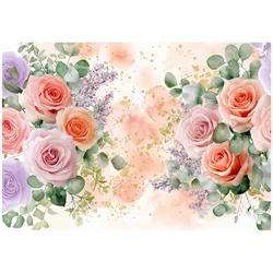 FOTOTAPETE Blumen Rosen Rosa 368x254 cm