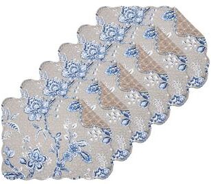 C&F Home Addison Quilted Placemat Set 6