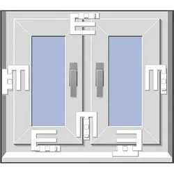 Scheffinger, Einbruchschutz + Alarmanlage, EM3-Riegel weiss zum Einbruchschutz