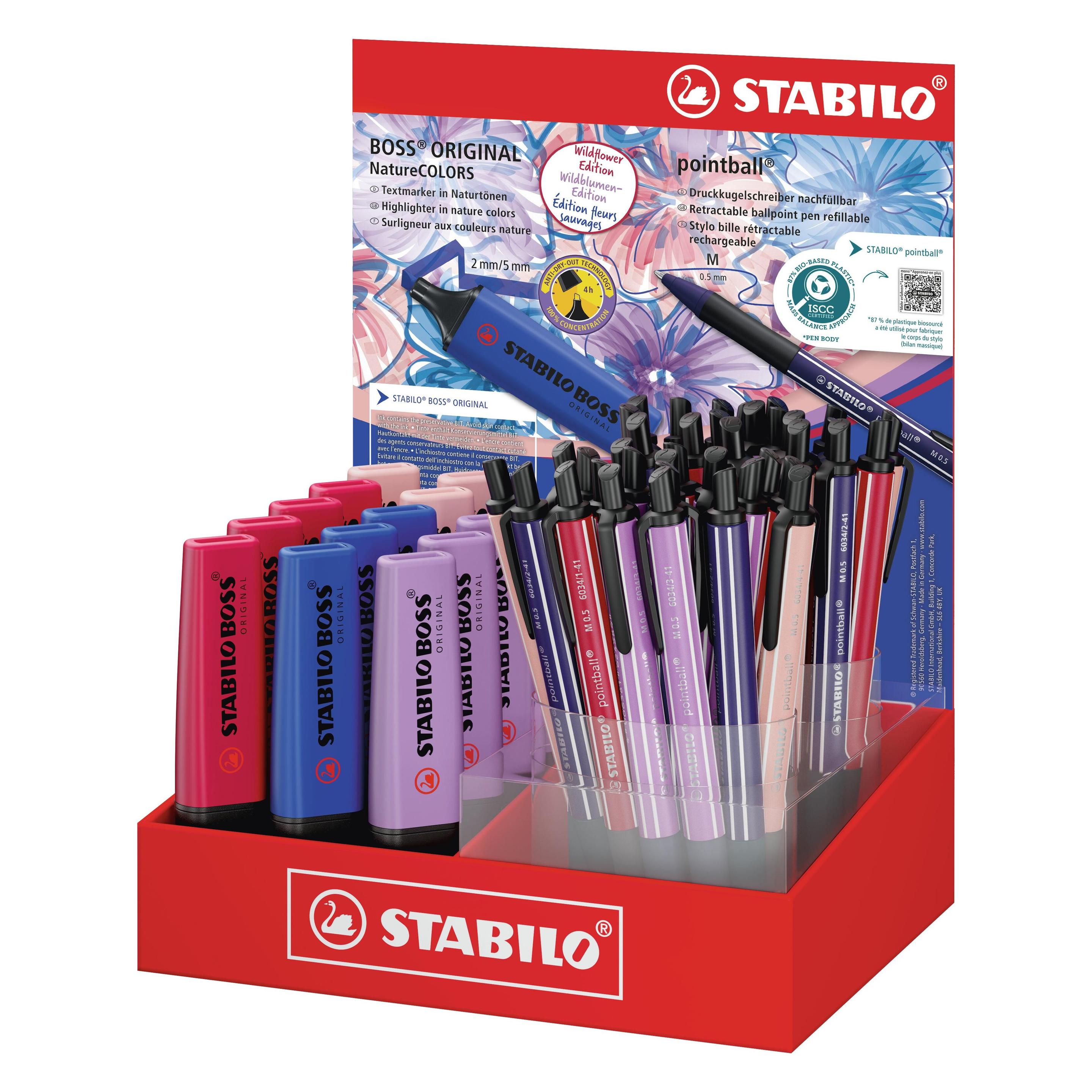 Stabilo Pointball Boss Mix Display (53x) (6034-70/53)