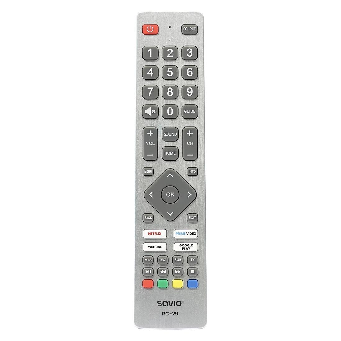 Savio Universalfernbedienung für SHARP-Fernseher (Universal Fernbedienung, Infrarot) (RC-29)