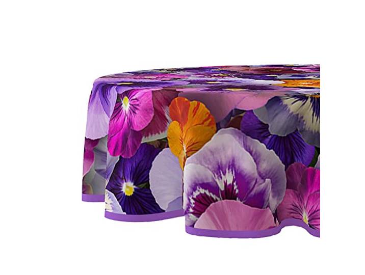 Wicotex - Tafelzeil - Tafelkleed - Violin Love - Rond 160cm - Afneembaar - Afwasbaar