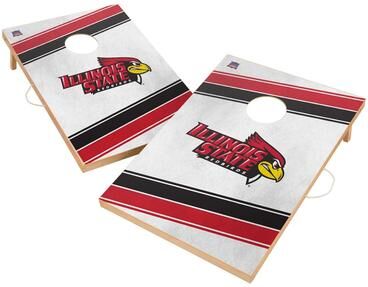 Skip's Garage Illinois State Redbirds Regulation 2x4 Cornhole Set