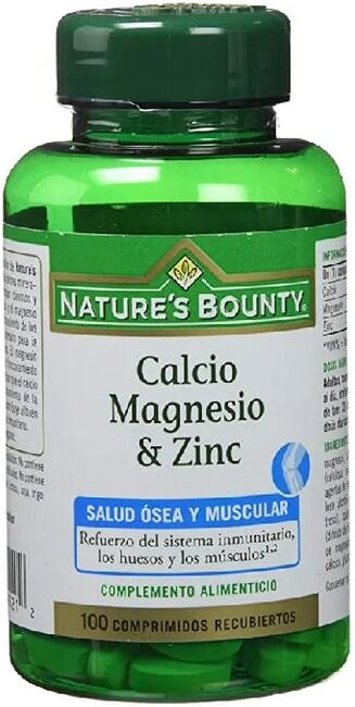 Natures Bounty CALCIO, MAGNESIO & ZINC 100 Tabs