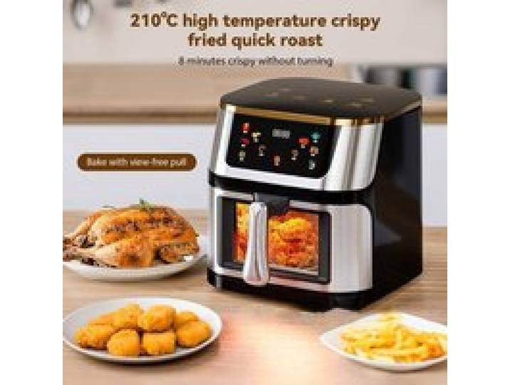Friteuse à air avec four à toaster 12L écran tactile LED circulation dair chaud 2800W