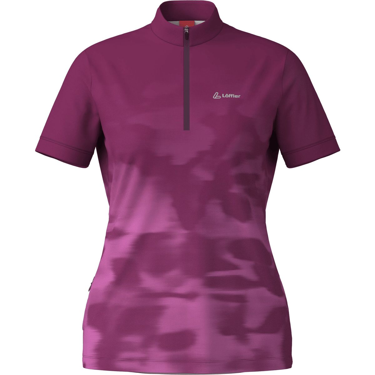 Löffler Women Bike Shirt Half Zip Nebula bordeaux (519) 38 30390-519-38