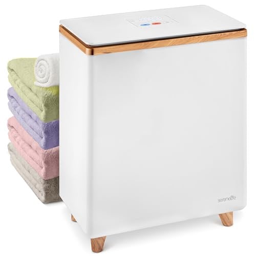 Serenelife Elektrische Handdoekwarmer voor Spa en Badkamer - Houtkleur