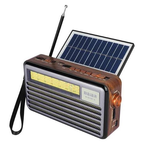 Vega Liwa Retro Tragbares Radio Mit Solarpanels, Fm, Bluetooth, USB, Sd, Aux, Usb-Lampe, Lx521bts (FM, Bluetooth) (49004658)