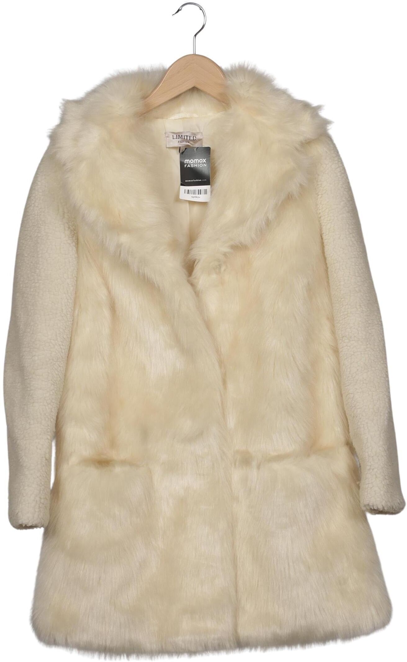 Marks & Spencer Damen Mantel, Cremeweiß, Gr. EU 36, Synthetik - Second Hand