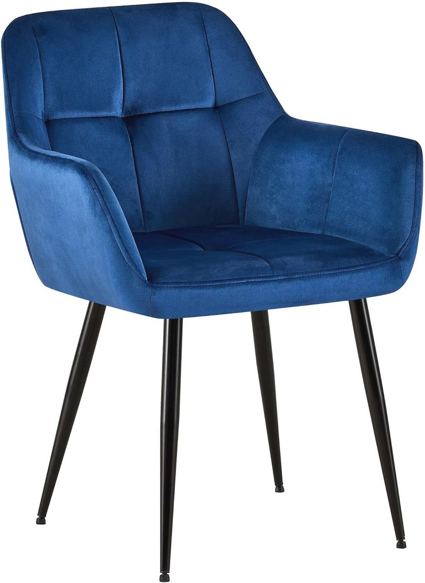 Moderne eetkamerstoel met armleuning - Velvet - Roze