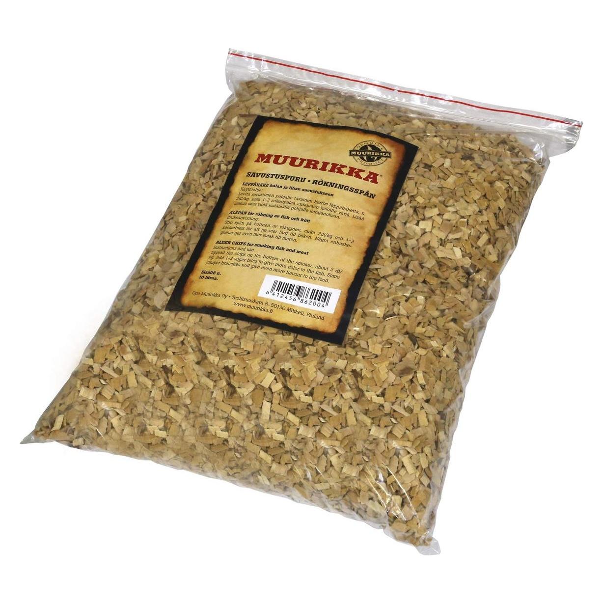 Muurikka Alder Smoking Chips, 10 L (54460110)