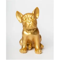 Blogo, Deko Figuren + Skulpturen, - Figure - Bulldog Ruggiero - Gold - Medium