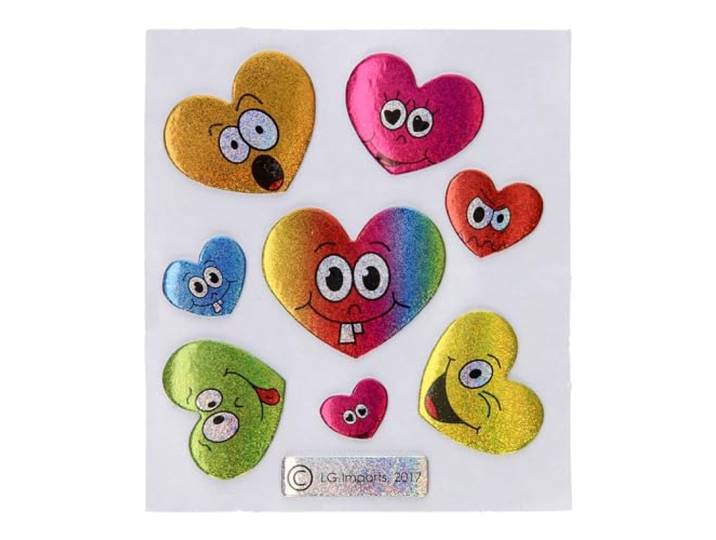 STICKERS EMOTIES. GLITTER 4ASS