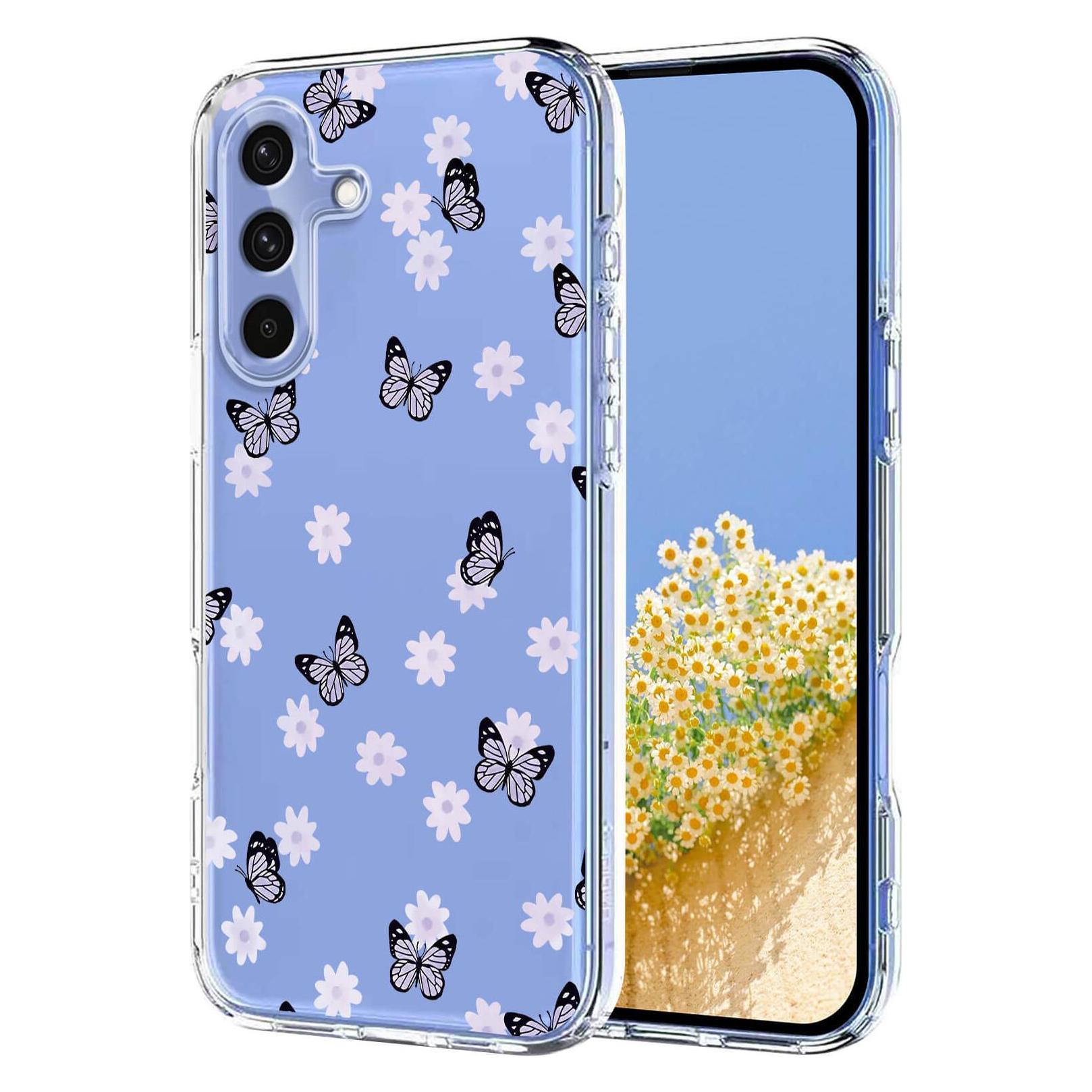 Cover-Discount Galaxy A37 - Silikon Gummi Hülle Blumen (Samsung Galaxy A37) (70418215)