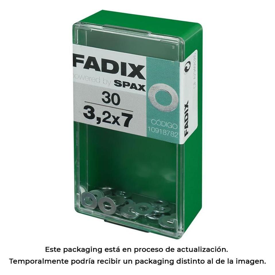 Fadix Box s 30 Stück. Zink-Unterlegscheibe 3,2x7mm (49432212)