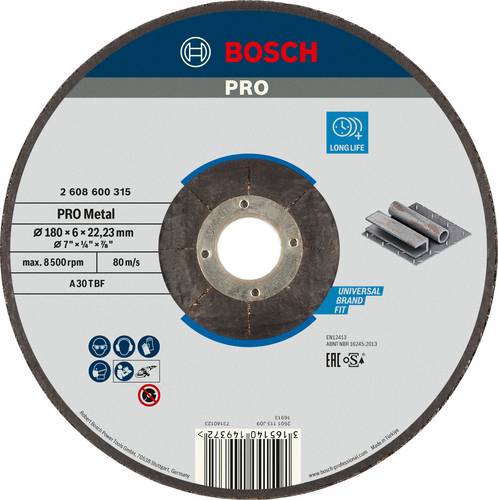 Bosch Accessories 2608600315 Schruppscheibe gekröpft 180mm Stahl