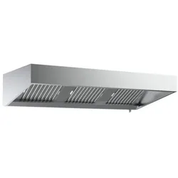 Combisteel Trapez-Wandhaube aus Edelstahl 2400x950x400mm