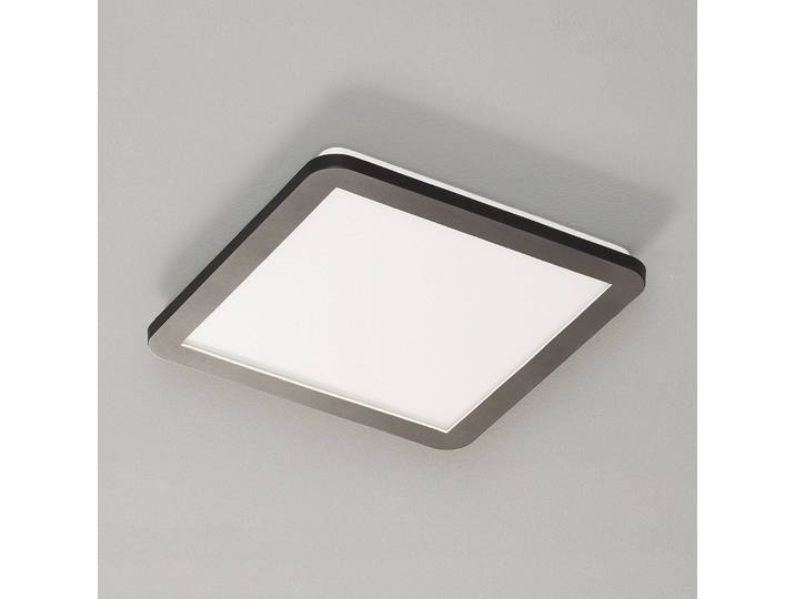 Reality Leuchten LED Deckenlampe Camillus, dimmbar, schwarz, für Badezimmer, Kunststoff, Modern, LED Deckenleuchte