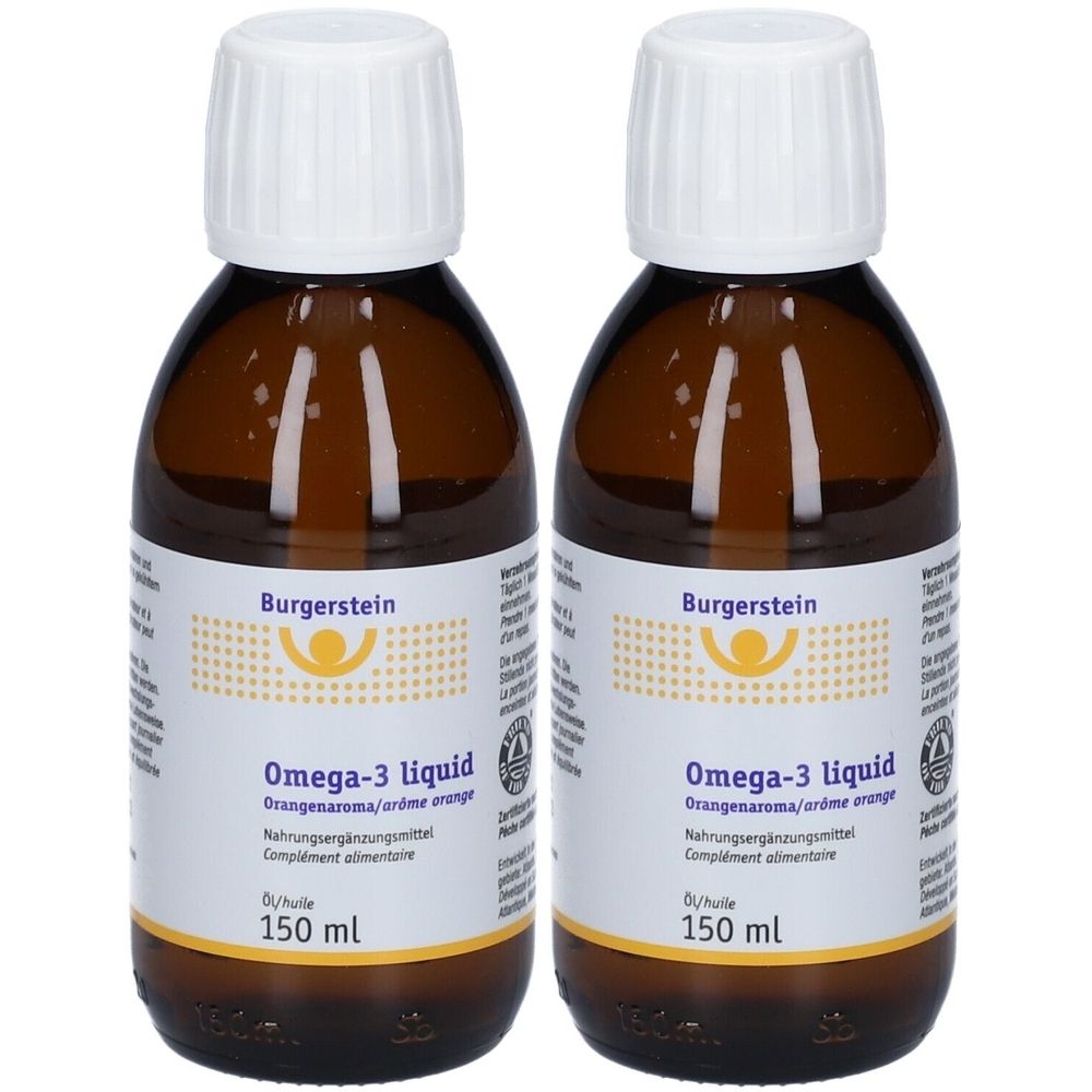 Omega 3 Liquid Burgerstein x2 2x150 ml Liquidum
