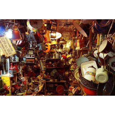 Fototapete PAPERMOON "Alter San Telmo Markt", bunt, B:5m L:2,8m, Vlies, Tapeten